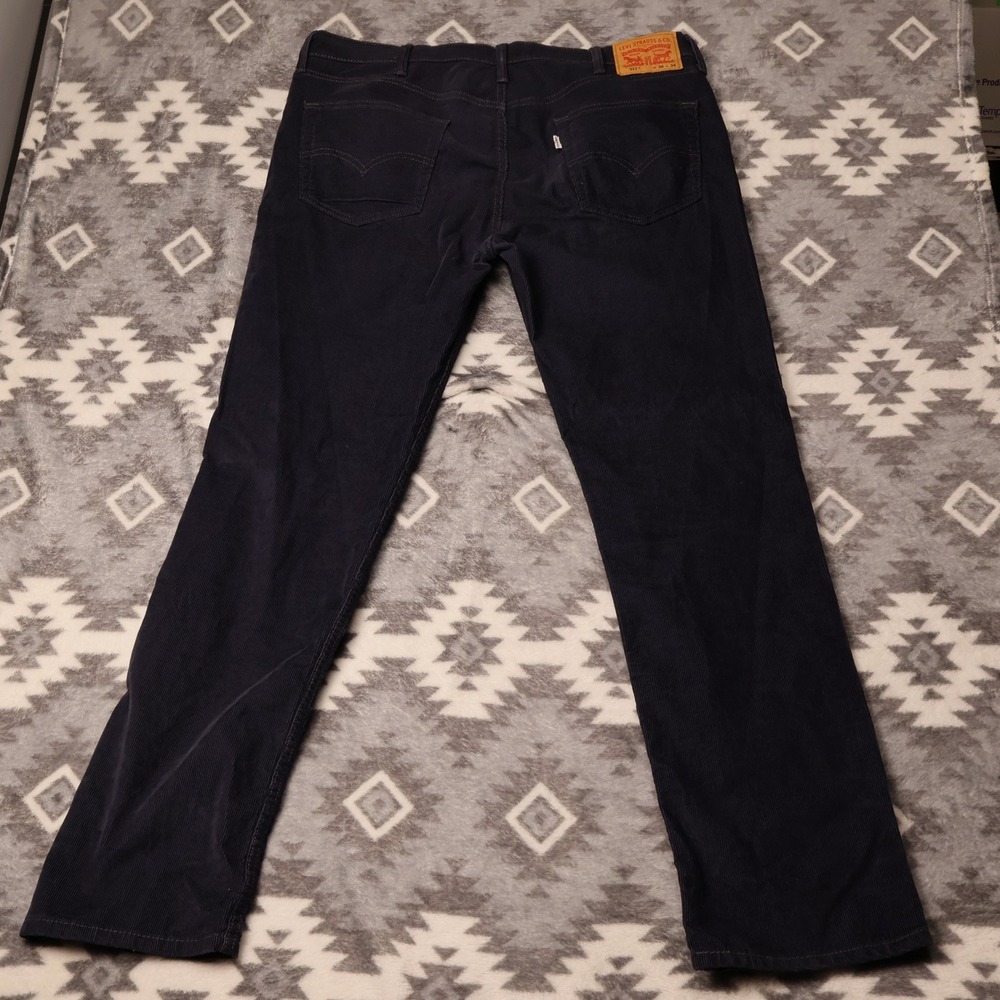 Levis 511 Slim Fit Corduroy Pants Navy Blue Mens 38x34 04511-2041